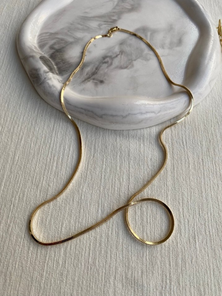 Parlak uzun zincir kolye xuping gold - Görsel 2