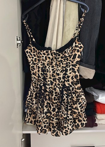 Sagaza madrid kiki leopar elbise - Görsel 2