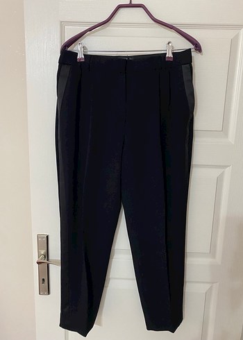 Mango saten şeritli kumaş pantolon - Görsel 2