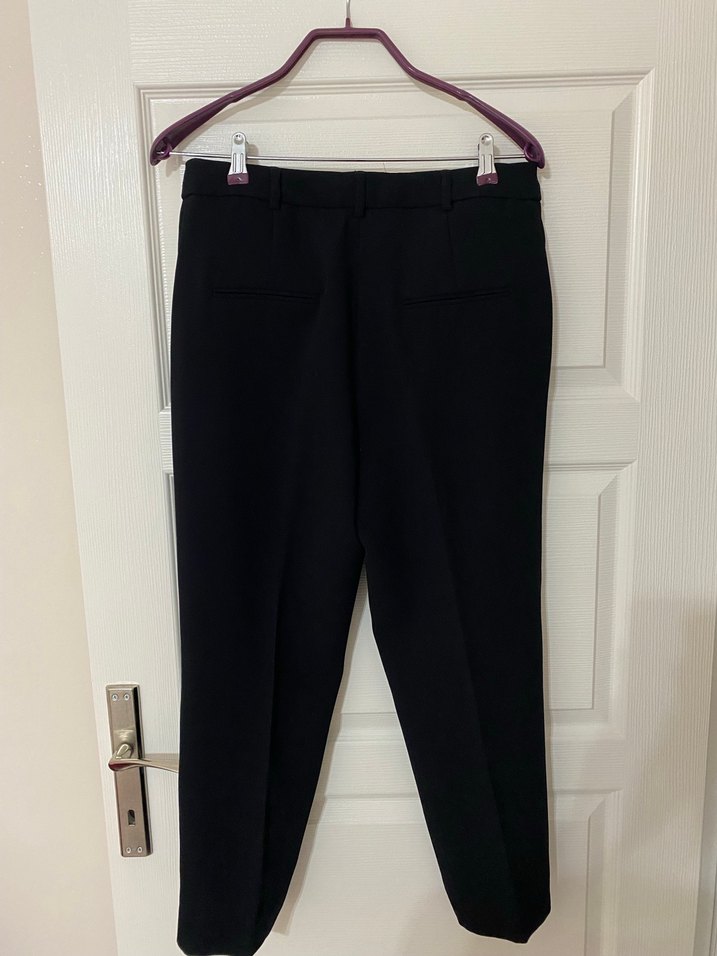 Mango saten şeritli kumaş pantolon - Görsel 3