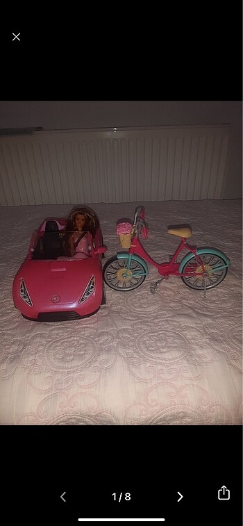 Barbie araba bisiklet