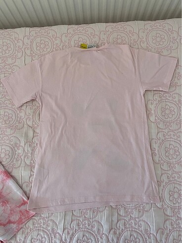 11-12 Yaş Beden pembe Renk Pijama takımı
