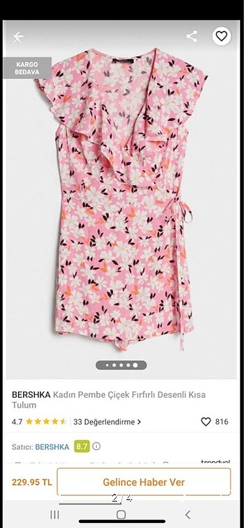 Bershka BERSHKA tulum elbise