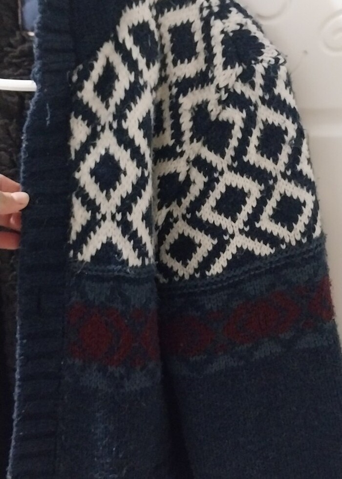 Erkek Yünlü Hırka - Görsel 2