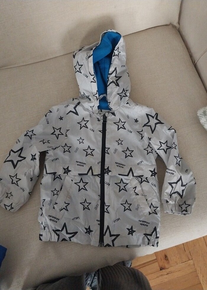 Çocuk içi polarlı yağmurluk - Görsel 2