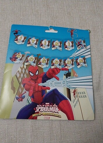 Spiderman masa örtüsü-iyiki doğdun yazısı - Görsel 3