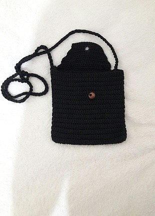 universal Beden siyah Renk örgü çanta