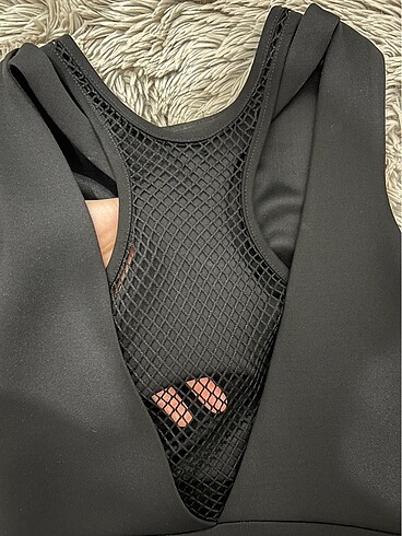 File Detaylı Mini Elbise - Görsel 4