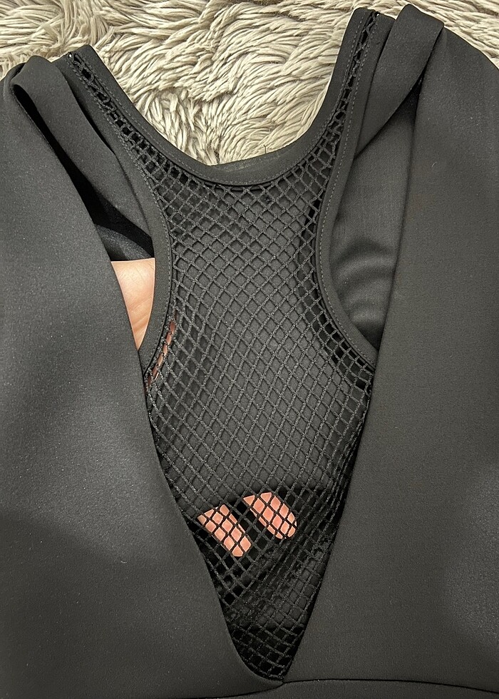 File Detaylı Mini Elbise - Görsel 4