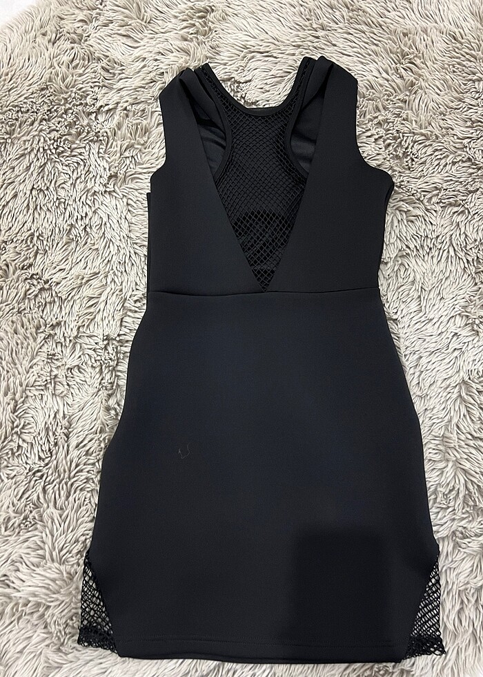 File Detaylı Mini Elbise - Görsel 5