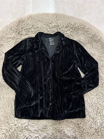 H&M Kadife Pijama Üst