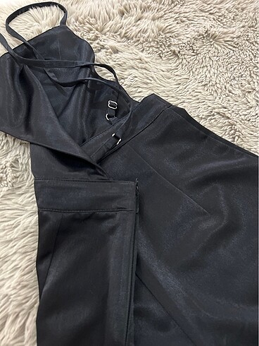 34 Beden siyah Renk H&M Saten Salopet
