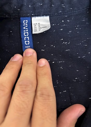 Erkek Siyah Denim Gömlek Uzun Kollu - Görsel 3