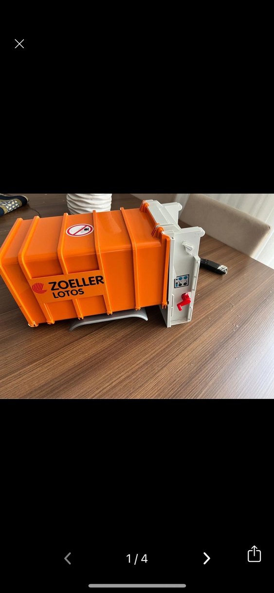 BRUDER Renkli Kırmızı Oyuncak Çöp Kamyonu - Görsel 2