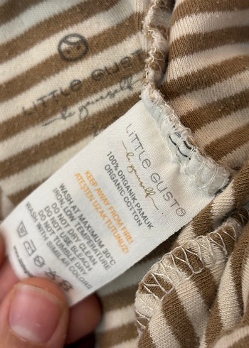 Little gusto Erkek Çocuk Kahverengi Çizgili Pamuklu Pantolon - Görsel 5