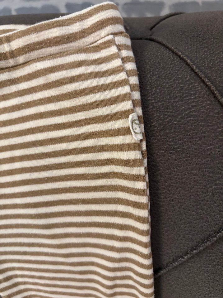 Little gusto Erkek Çocuk Kahverengi Çizgili Pamuklu Pantolon - Görsel 3