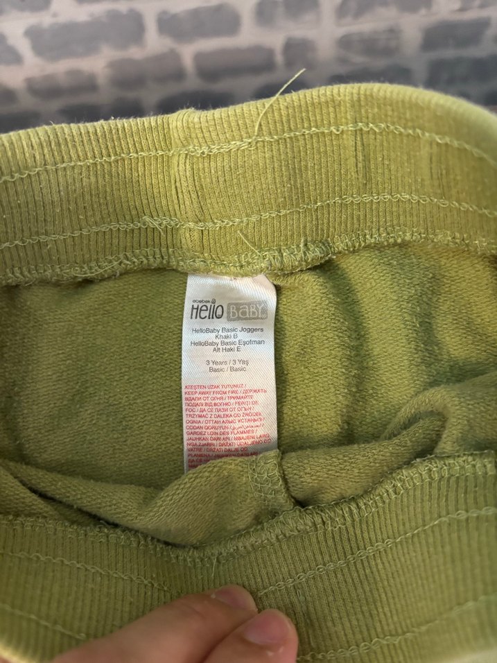 Erkek Çocuk Loose Fit Sarı Eşofman Altı - Görsel 2