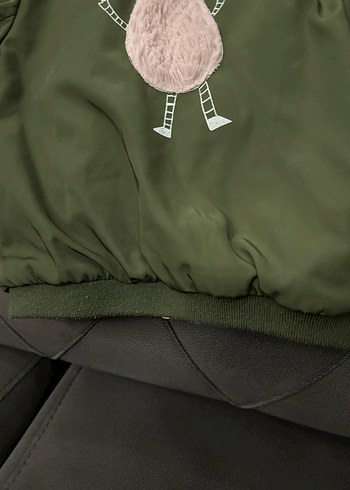 Yeşil Baskılı bebek Bomber Ceket 3-4 yaş - Görsel 7