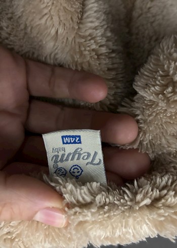 Kız Çocuk Kahverengi Kürklü Yelek - Görsel 4