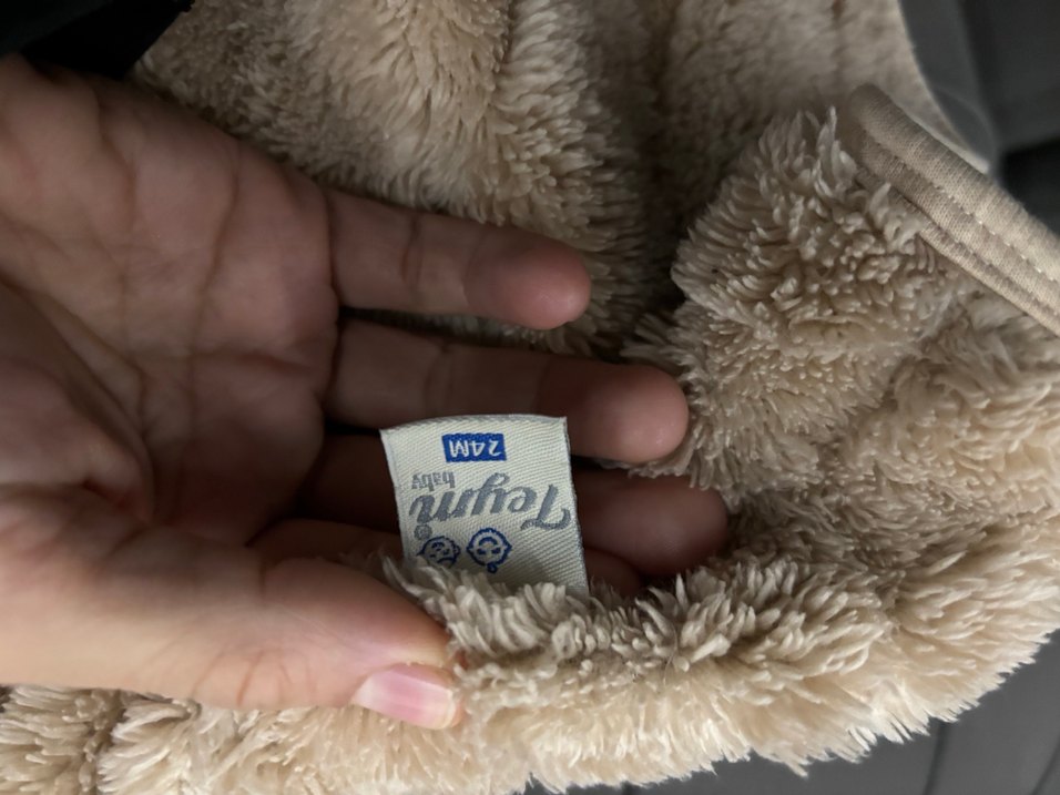 Kız Çocuk Kahverengi Kürklü Yelek - Görsel 4