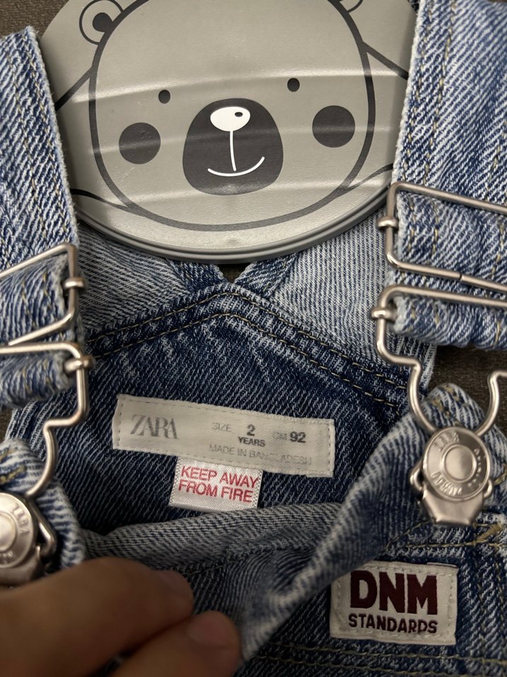 Erkek Çocuk Kot Askılı Tulum - Görsel 4