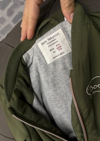 Yeşil Parlak Fermuarlı Erkek Çocuk Ceketi - Görsel 4