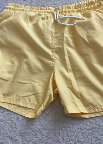 Sarı Midi Erkek Plaj Şortu - Görsel 8