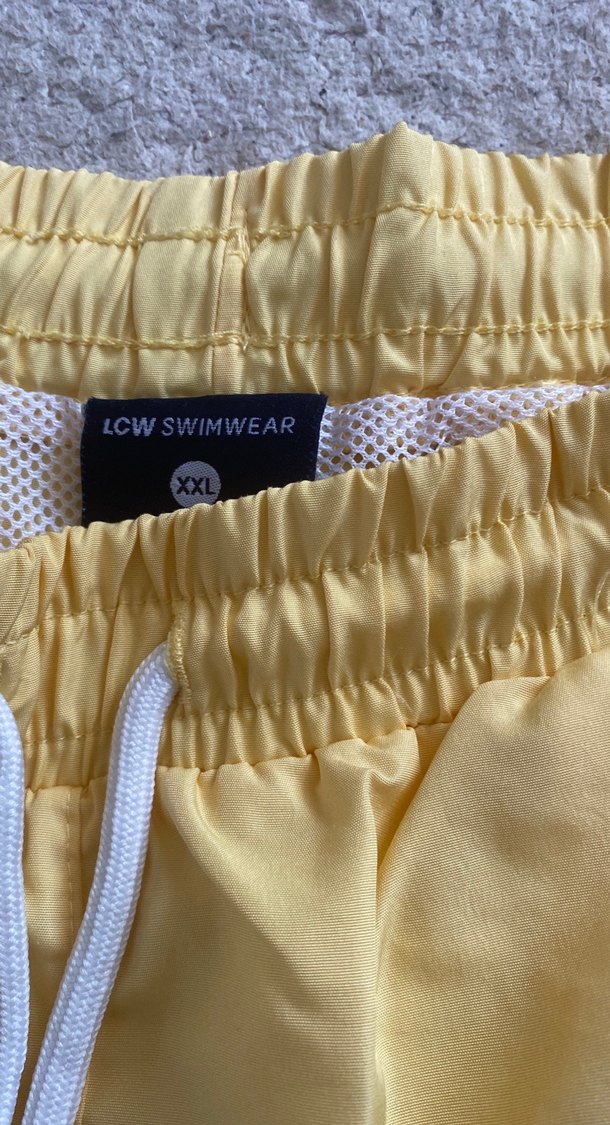 Sarı Midi Erkek Plaj Şortu - Görsel 4