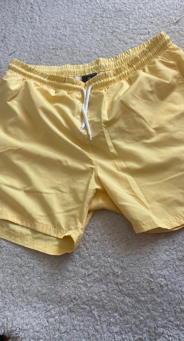 Sarı Midi Erkek Plaj Şortu - Görsel 2