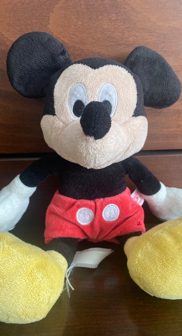 Siyah Mickey Mouse Peluş Oyuncak - Görsel 2