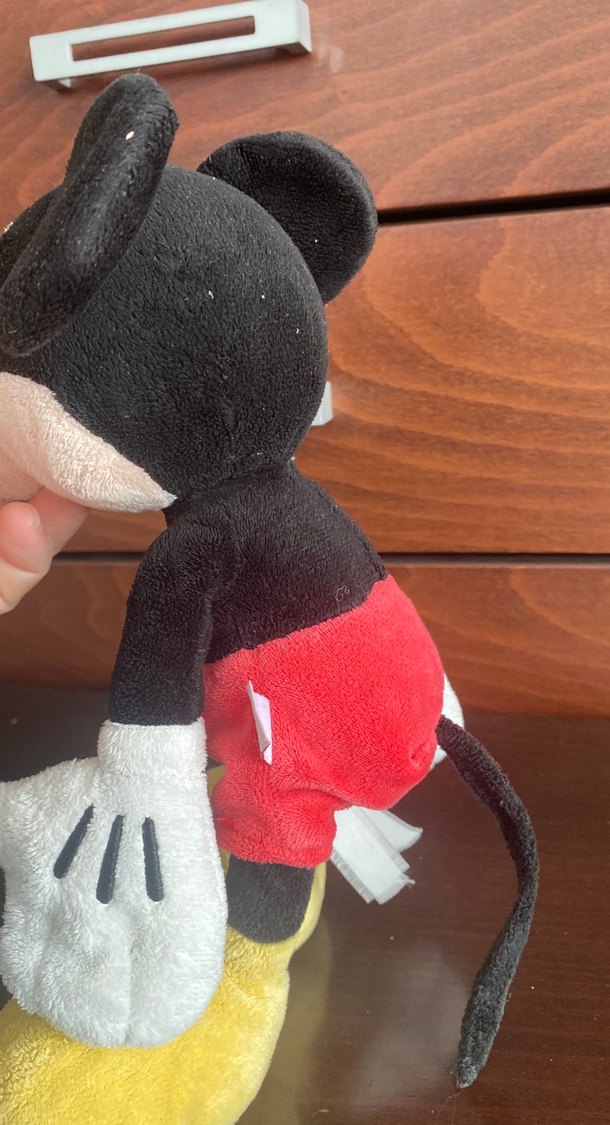 Siyah Mickey Mouse Peluş Oyuncak - Görsel 3