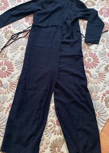 Siyah Uzun Keten Elbise, Salaş Kesim - Görsel 8