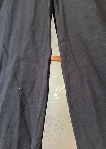 Siyah Uzun Keten Elbise, Salaş Kesim - Görsel 5