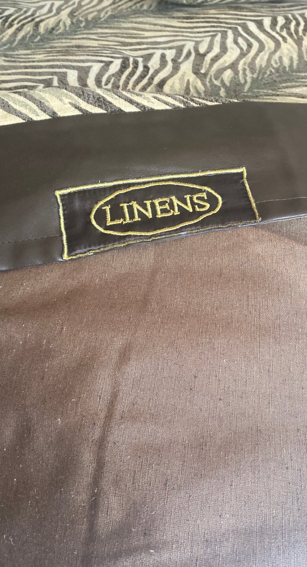 Deri Kahverengi  lopar Desenli yatak örtüsü 3yastığı var - Görsel 4