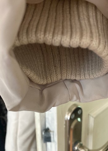 Su geçirmez mont fermuarlı kol manşeti örme bandajl - Görsel 10