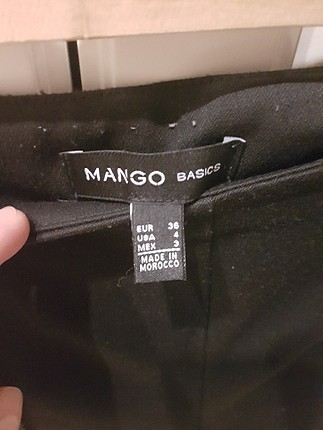 Mango mango siyah dar paça kumaş pantolon