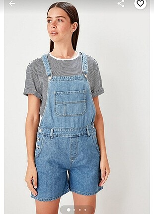 Mavi denim tulum