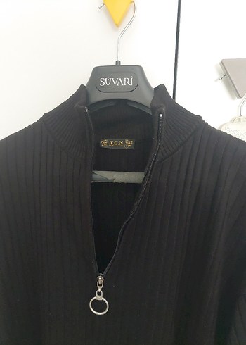 Uzun Siyah Kadın Triko takım - Görsel 4