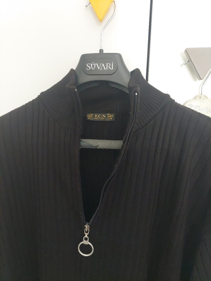 Uzun Siyah Kadın Triko takım - Görsel 4