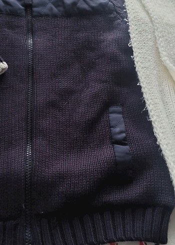 Erkek Çocuk Gri Kapüşonlu Fermuarlı Ceket - Görsel 5