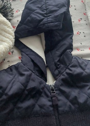 Erkek Çocuk Gri Kapüşonlu Fermuarlı Ceket - Görsel 2