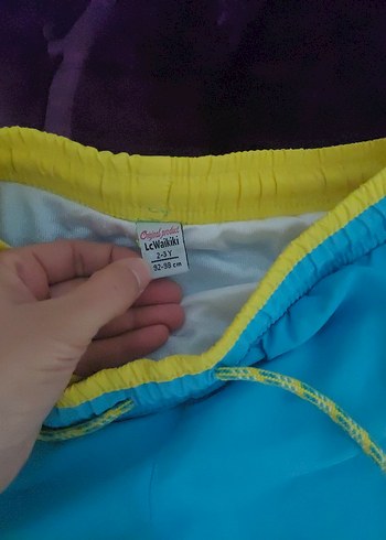 Çocuk Mavi Deniz Şortu - Görsel 2