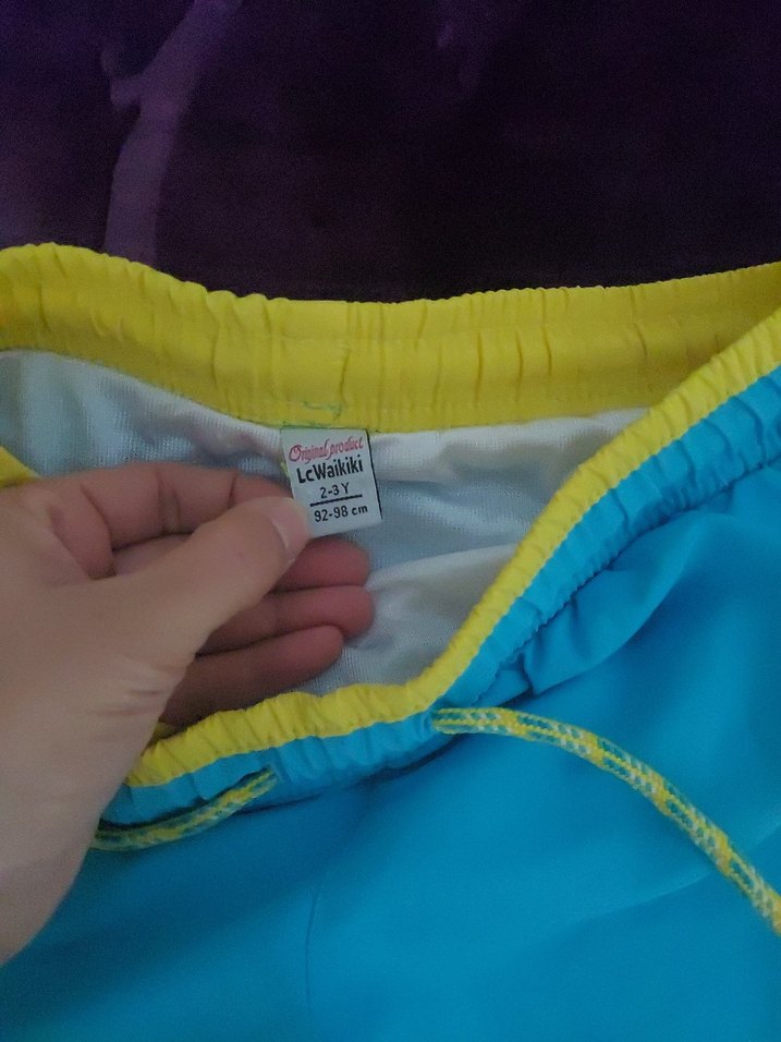 Çocuk Mavi Deniz Şortu - Görsel 2