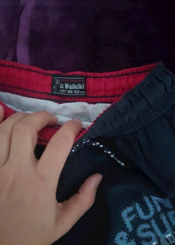 Erkek Siyah Baskılı Rahat Kesim Şort - Görsel 2