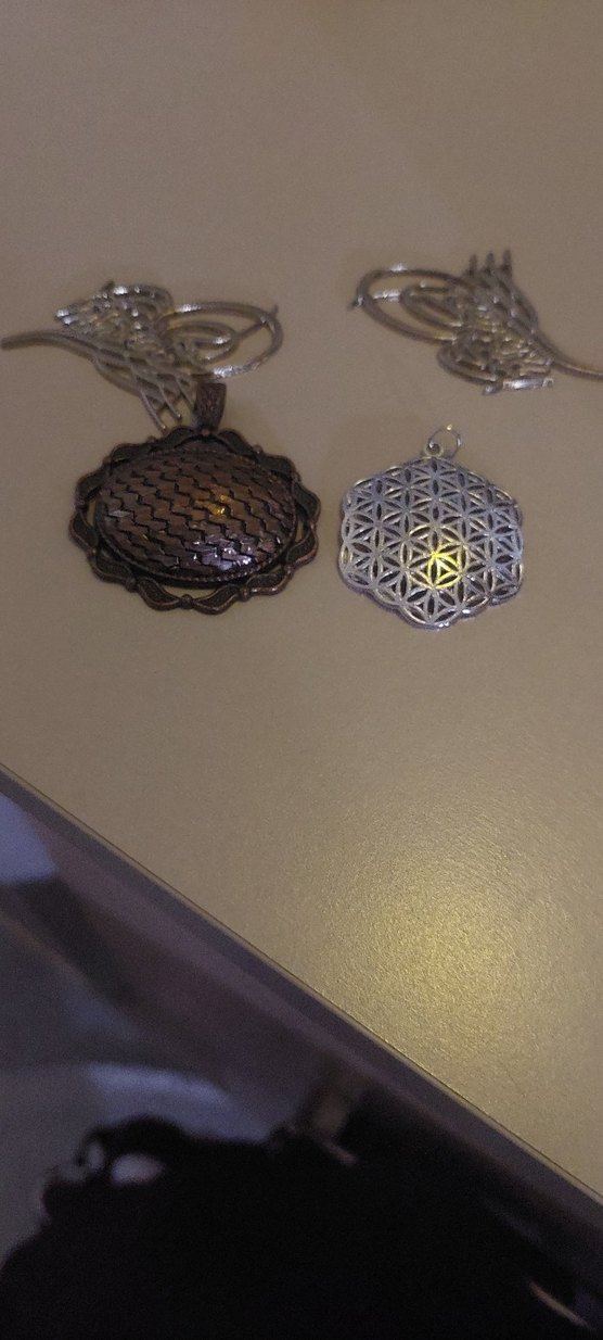 Bohem Tarzı Nakışlı Boncuklu Kadın Kolye Ucu - Görsel 3