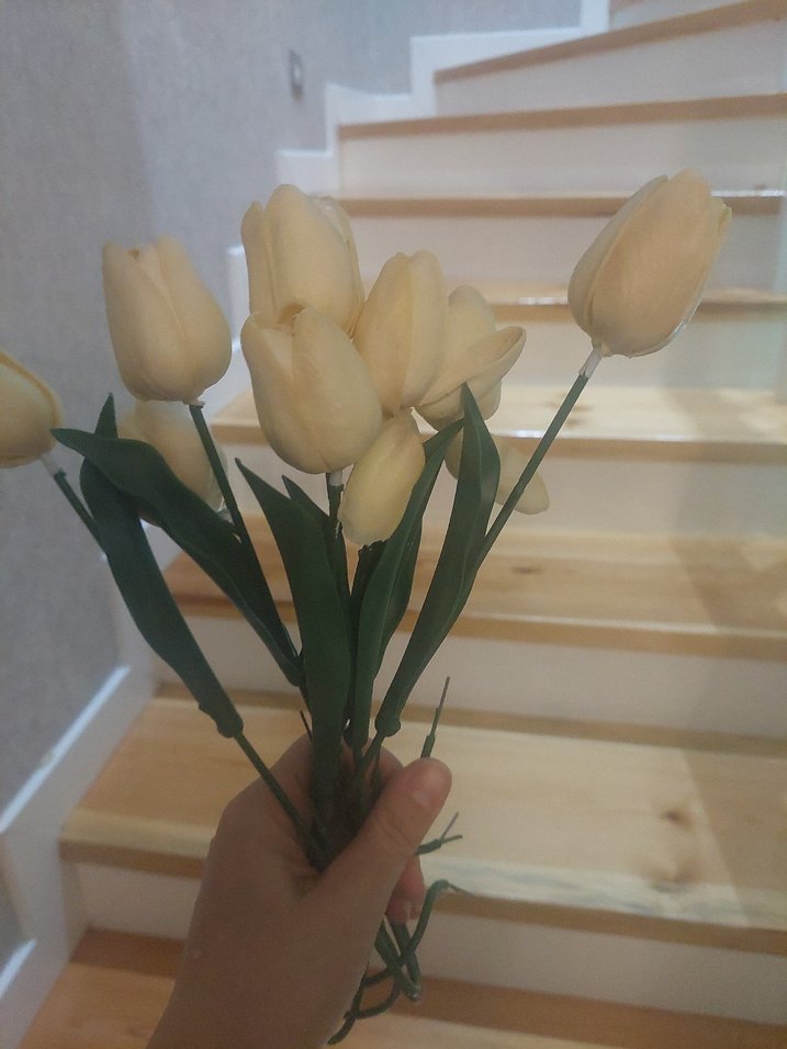 Şeffaf Beyaz Gelin Buketi - Görsel 2