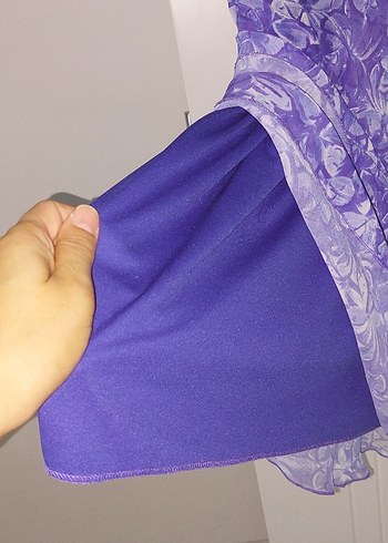 Mavi Bağlamalı Uzun Bohem Elbise - Görsel 8