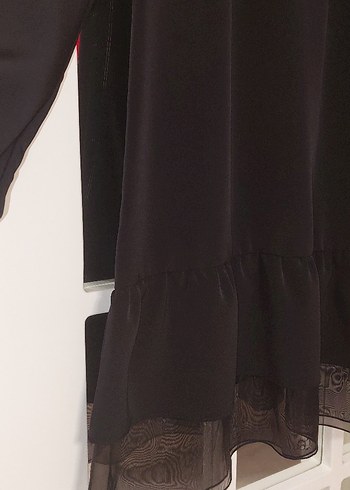Uzun Kollu Siyah tunik veya elbise - Görsel 7