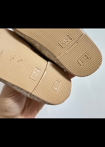 Kız Çocuk Altın Simli Bale Düz Ayakkabı - Görsel 5