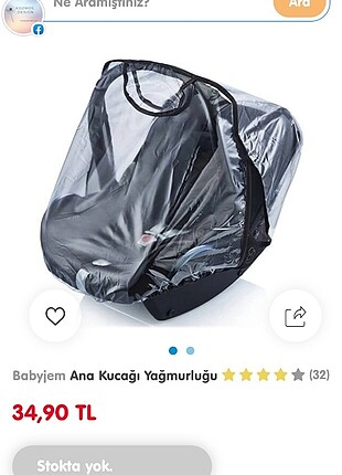 Babyjem ana kucağı yağmurluğu